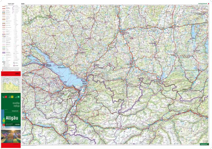 Produktbild Allgäu, Strassen- und Freizeitkarte 1:150.000, freytag & berndt