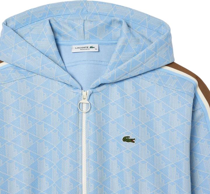 Immagine prodotto Lacoste Jacquard Felpa con Cappuccio e Zip Intera Monogramma Donna (36 D)