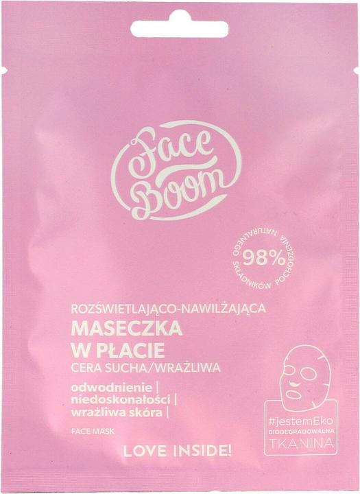 Immagine prodotto Bielenda FACE BOOM Rozświetlająco-nawilżająca maseczka w płachcie 15g