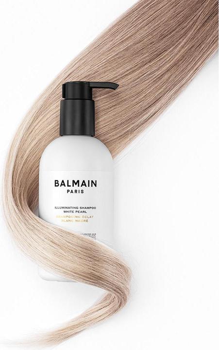 Produktbild Balmain Illuminating Shampoo White Pearl, Nicht-professionell, Shampoo, Blond, Blond, Grau, 300 ml (300 ml, Flüssiges Shampoo)