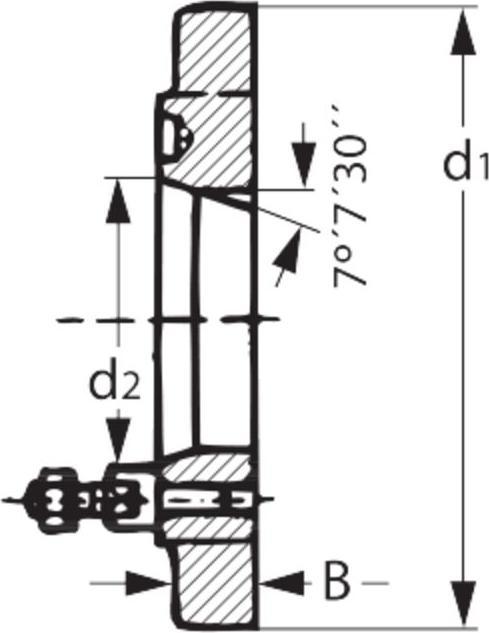 Produktbild Röhm Kurzkegel-Futterflansch DIN 55027