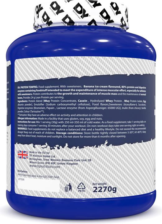 Actual product image DY Nutrition Whey Complex Tempro (Banana Ice Cream, 2724 g)
