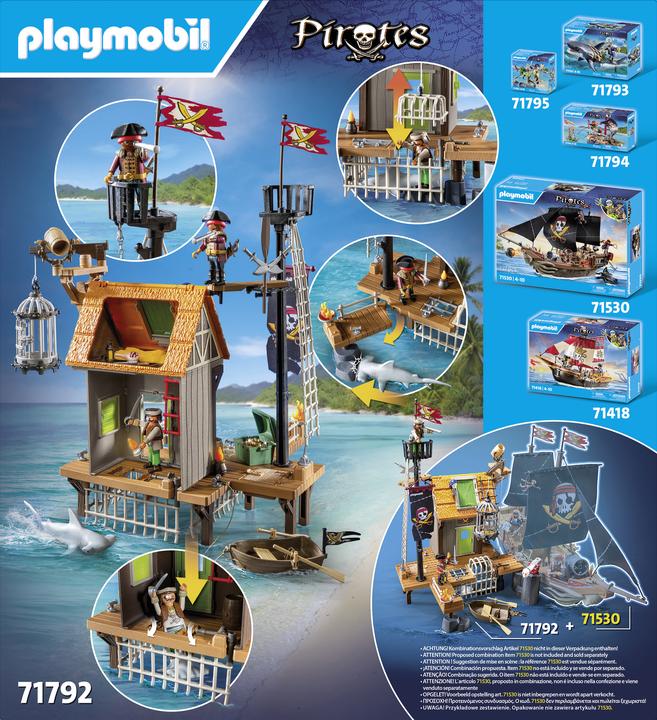 Produktbild Playmobil Piratenhafen mit Seeräuber-Gefängnis (71792, Playmobil Pirates)
