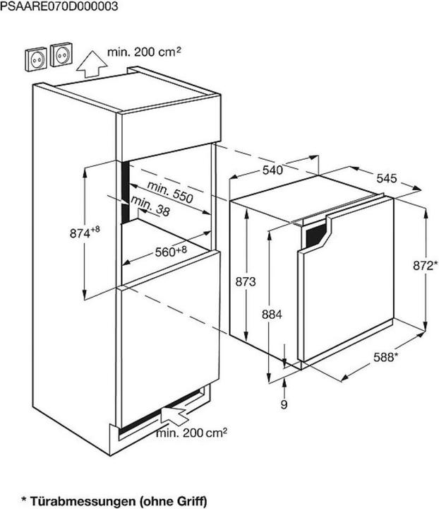 Actual product image AEG OSK5O88EE (142 l)