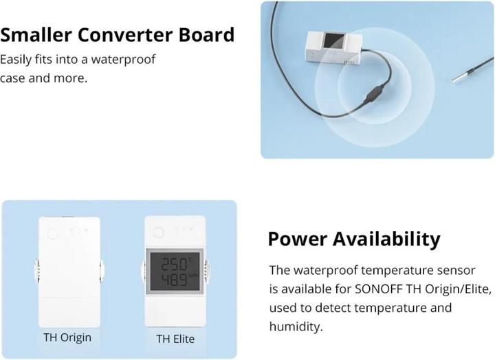 Produktbild Sonoff WTS01 Temperatursensor Wasserdicht RJ9 1.5m