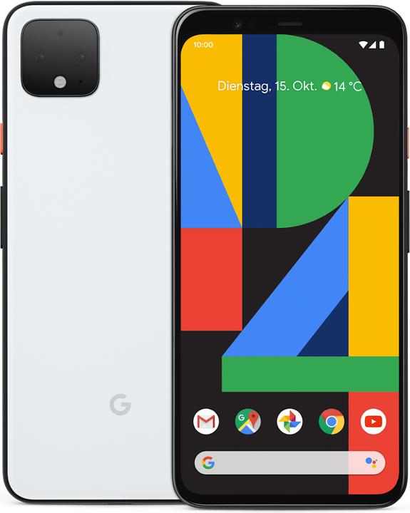 Google Pixel 4 (64 GB, Clearly White, 5.70", SIM + eSIM, 16 Mpx, 4G)