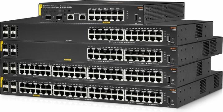 Actual product image HPE PoE+ Switch CX 6000 139W 14 Port (14 Ports)