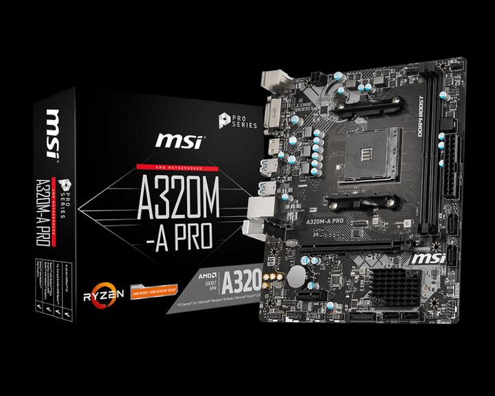 Produktbild MSI A320M-A Pro (AM4, AMD A320, mATX)