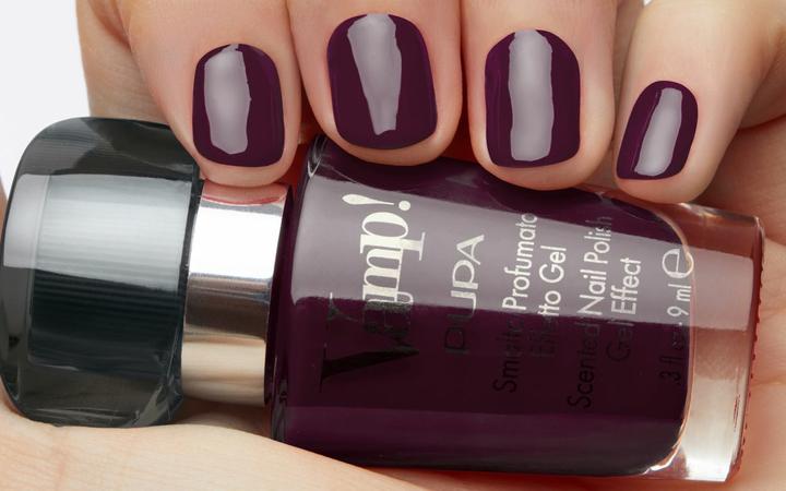 Actual product image Pupa Milano Vamp! Scented Nail Polish intrepid red black 304 (304 Intrepid Red-Black, Colour paint)