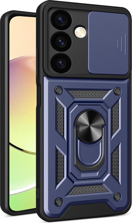 Produktbild Hurtel Hybrid Armor Camshield armored case for Samsung Galaxy A25 with camera cover - blue (Samsung Galaxy A25)