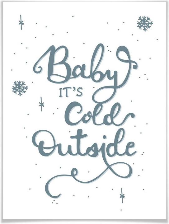 Produktbild Trenddeko Baby it's cold outside (40 x 50 cm)