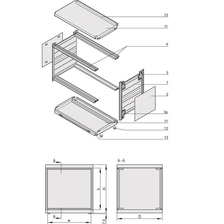Produktbild Schroff ratiopacPRO air Gehäuse - RATIO.AIR FB /5HE 63TE 375T