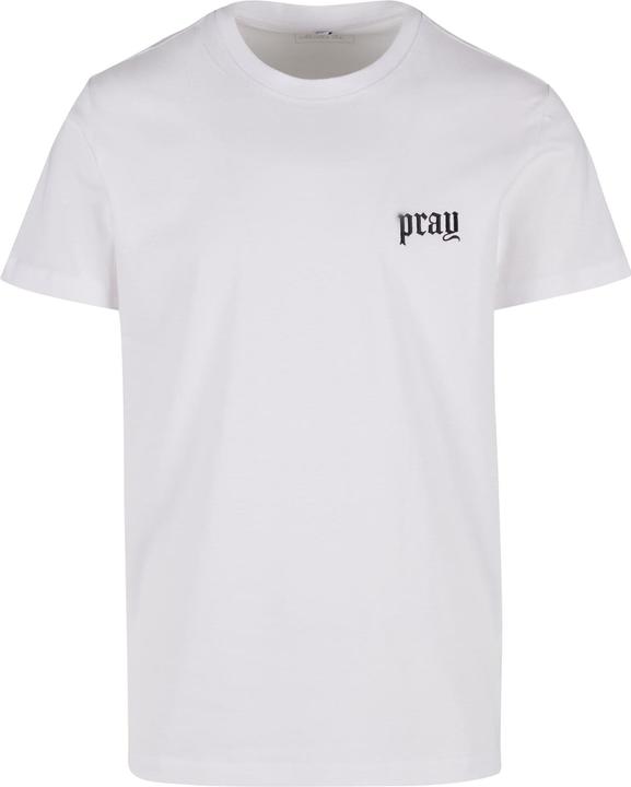 Miss Tee Pray Old English Wording EMB Tee - 191349