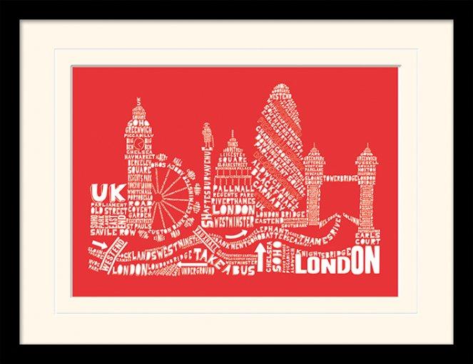 Actual product image Pyramid London-Red (40 x 30 cm)