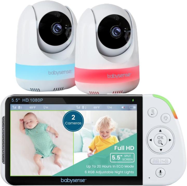 Babysense Europe Babyphone MaxView-2CAM mit 2 Kameras (Vidéo et audio)