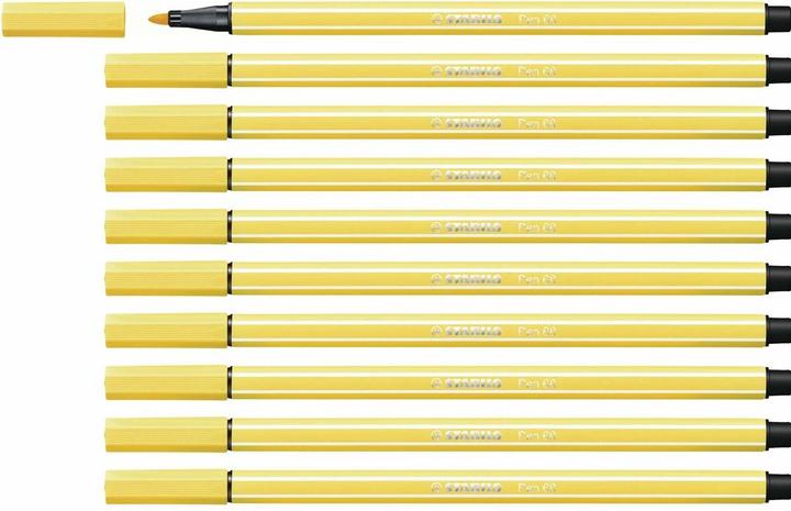 Actual product image STABILO Pen 68 (Yellow, 10 x)