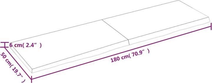 Immagine prodotto VidaXL Saba (180 x 6 x 50 cm)
