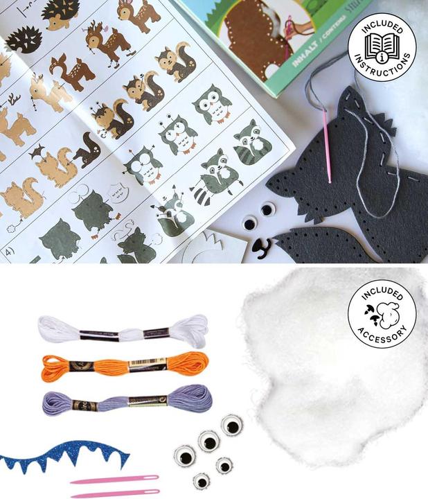 Produktbild I Am Creative Filznähset, Komplettset Tiere