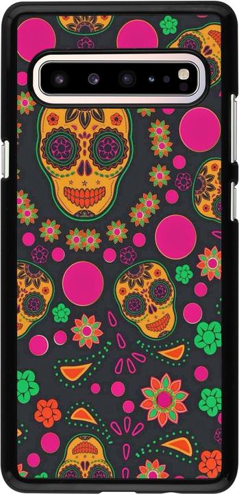 Produktbild PhoneLook Hülle Halloween 22 colorful mexican skulls (Samsung Galaxy S10 5G)