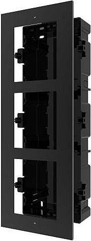 Produktbild Hikvision DS-KD-ACF3/Black Türstation Unterputzrahmen 3fach