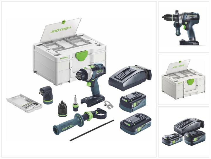 Actual product image Festool Battery-powered impact drill TPC 18/4 5.0/4.0 I-Set (Rechargeable battery operated)
