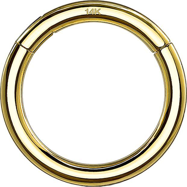 Star Piercing Micro Segmentring klappbar 14k gold (ohne Messing, 14k Gold)