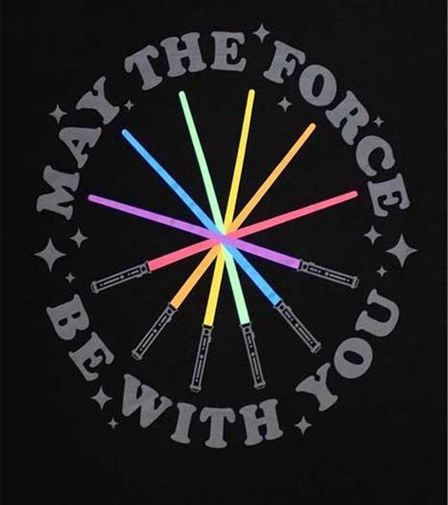 Immagine prodotto Star Wars Maglietta unisex per adulti con spade laser arcobaleno (M)