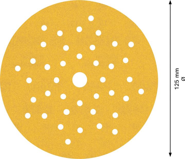Actual product image Bosch Professional Zubehör Expert C470 Sandpaper multi-hole for random orbital sander, 125 mm, G 240, 5-pcs. (P240)