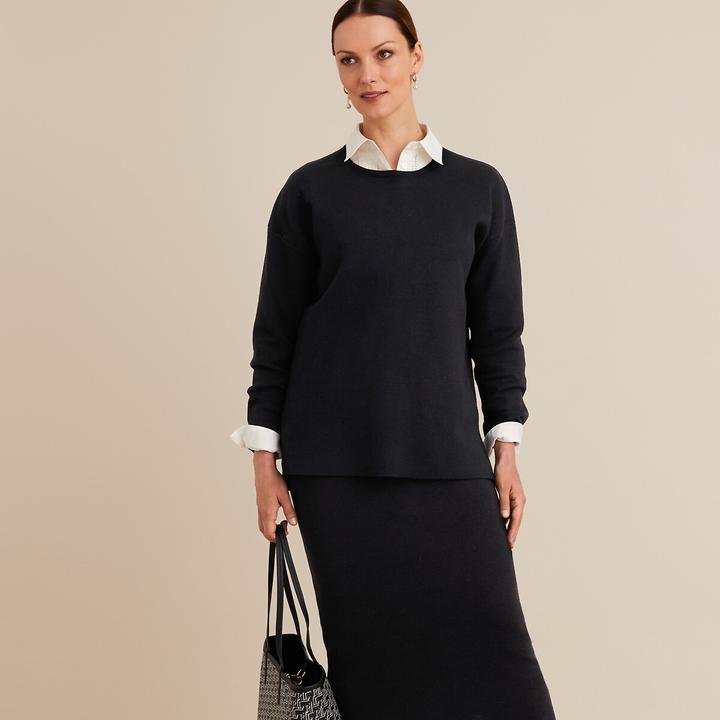 Actual product image Anne Weyburn Milanese knit jumper (42)