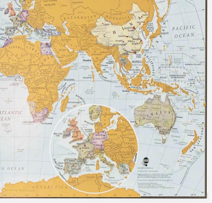 Produktbild Maps International Scratch the World travel
