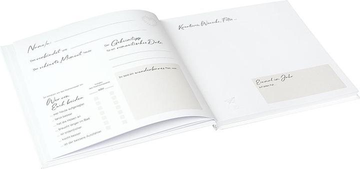 Image du produit Goldbuch Gästebuch Hochzeit Blütenliebe weiss (20 x 24.5 cm)