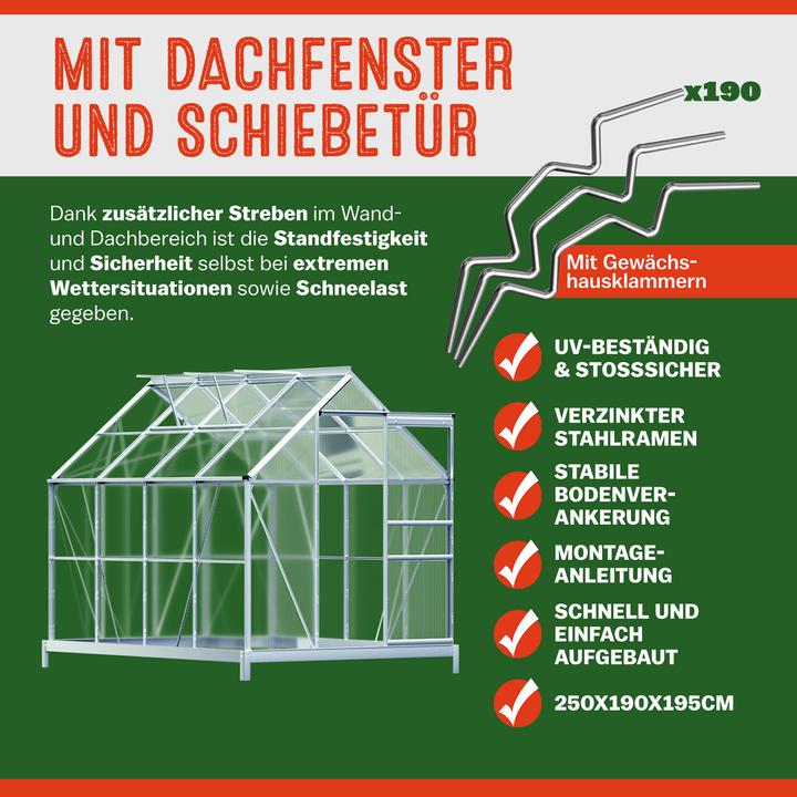 Actual product image Gardebruk Greenhouse