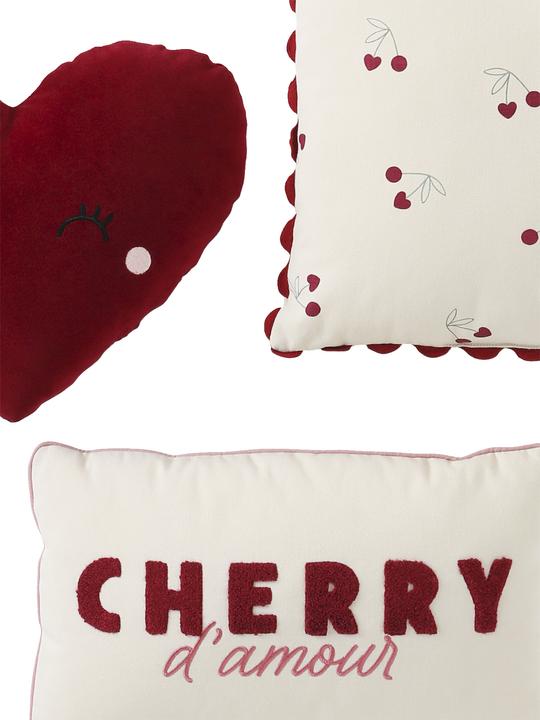 Produktbild Vertbaudet 3er-Set Kinderzimmer Kissen CHERRY
