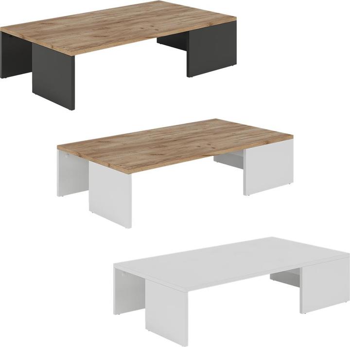 Image du produit Vichy Couchtisch Hardi, Weiss, 90 x 21.4 cm