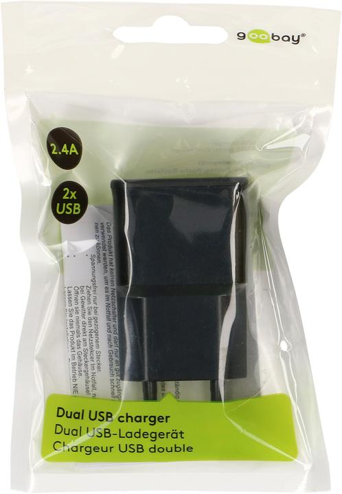 Immagine prodotto Goobay Caricabatterie doppio USB-A (12 W)
