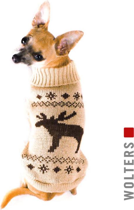 Actual product image Wolters Knitted sweater moose for dogs- (Dog jumper)