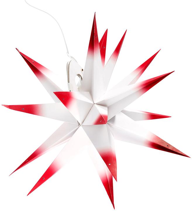Produktbild Lunartec 4D-Weihnachtsstern-Lampe aus Papier, 60 cm
