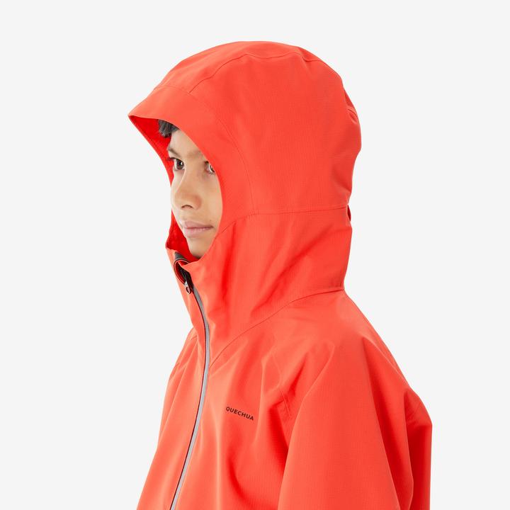 Produktbild Quechua Wanderjacke MH900 Kinder Gr. 122–170 wasserdicht Wandern orange (6, 7, 8)
