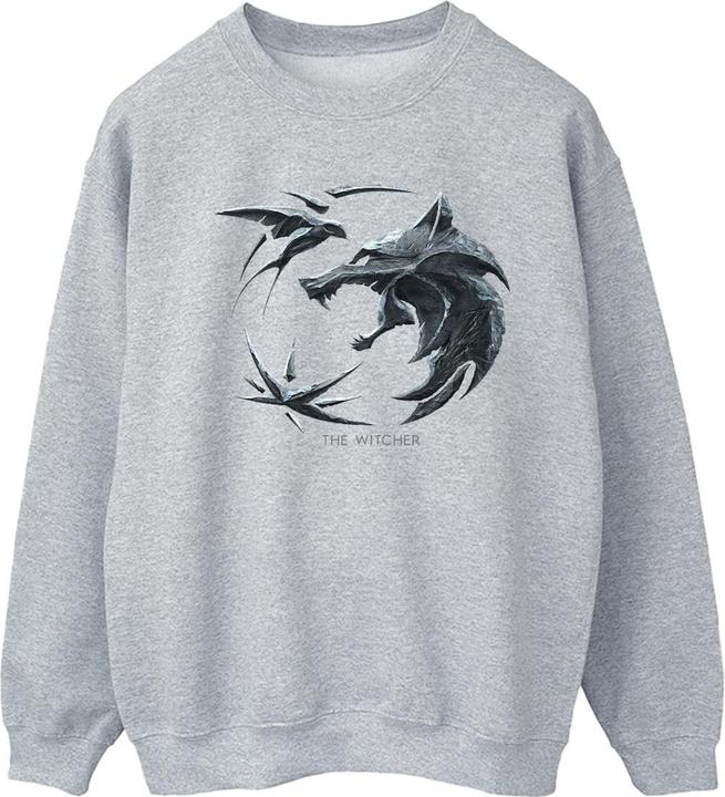 Immagine prodotto Netflix The Witcher Wolf Logo Felpa Donna (M)