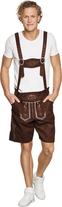 Immagine prodotto Boland Pantaloni tradizionali in tessuto Oktoberfest corti con bretelle per uomo (L, XL)
