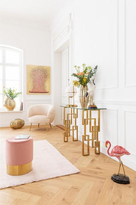 Image du produit Designlife Tableau Touched Flower Boat Gold Pink 100x80cm (80 x 100 cm)