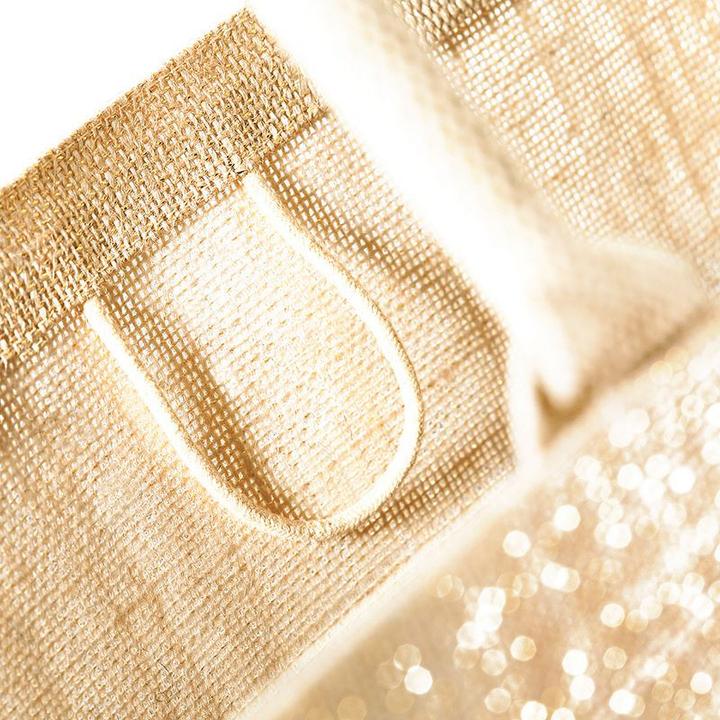 Produktbild Westford Mill Jute Tragetasche mit Metallschimmer (21 l)