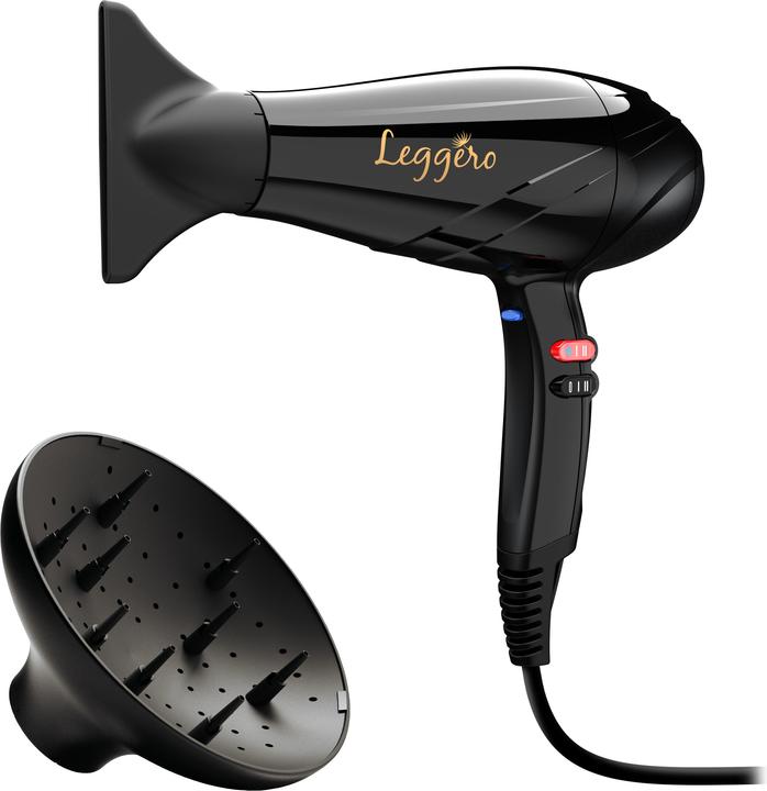 Produktbild GAMA GA.MA LEGGERO, Sort, 3 m, 2100 W, 215 mm, 540 g