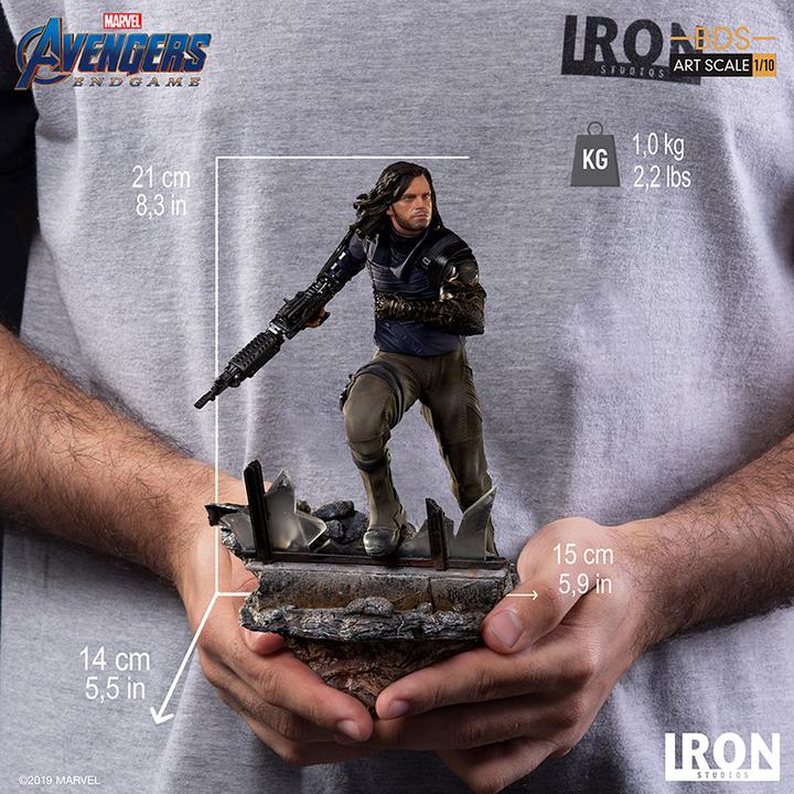 Actual product image Iron Studios Avengers Endgame "Winter Soldier" 1/10 Art Scale Statue