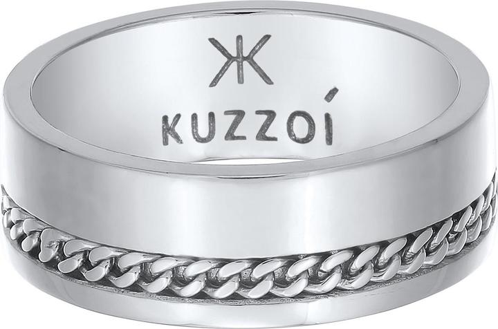 Immagine prodotto Kuzzoi Anello Anello a fascia maschile Catena grossa Argento 925 (60, 925 Argento)