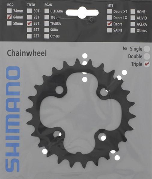 Produktbild Shimano Kettenblatt Deore FC-T6010 26Z (26)