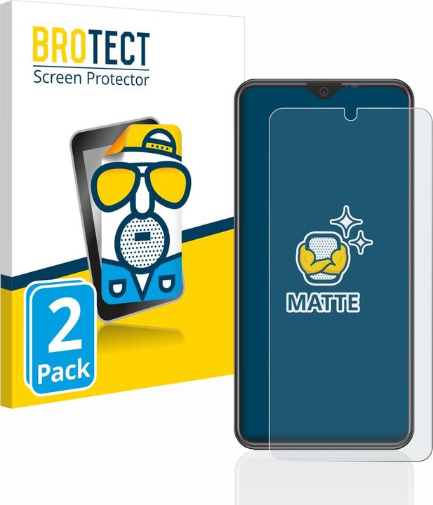 Productafbeelding BROTECT Antireflecterende schermbeschermer mat (2 Stuk, Beafon M6s Premium)