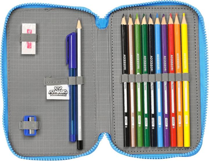 Image du produit PJ Masks Sac à ressort double Bleu 12.5 x 19.5 x 4 cm (28 pièces)