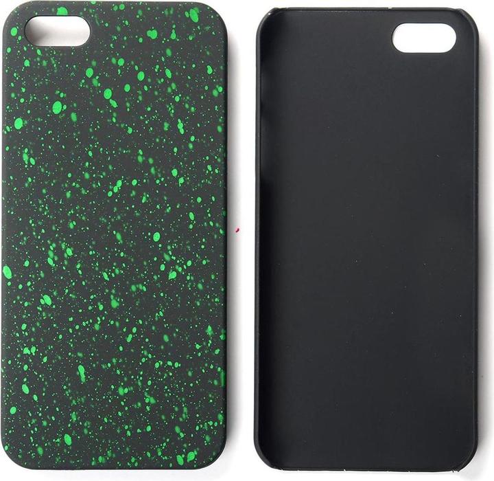 Actual product image König Design Mobile Cover Protection Case Bumper Shell for Apple iPhone 5 5s SE 3D Stars Green (Apple iPhone 5)
