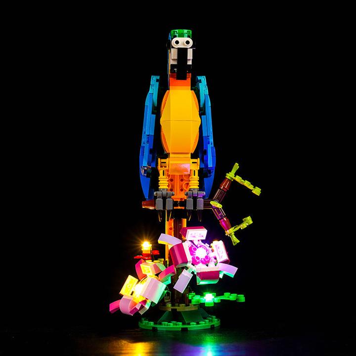 Produktbild BrickBling LED Licht Set für LEGO Exotischer Papagei (31136)